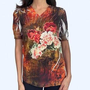 🧡✨ Muskah by Sienna Roge Y2K Floral Mesh Top ✨🧡